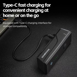 RockBros Lampka rowerowa przednia Rockbros 24510003001 260 lm + kabel USB-C - USB-A - czarna 5