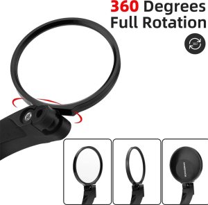 RockBros Lusterko rowerowe Rockbros 26210001004 rear prawe - czarne 5