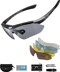 RockBros Okulary rowerowe Rockbros 10003 polaryzujące - czarne 2
