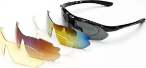 RockBros Okulary rowerowe Rockbros 10003 polaryzujące - czarne 6