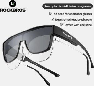 RockBros Okulary rowerowe Rockbros SP304 polaryzujące - szare 2