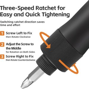 RockBros Pompka ręczna Rockbros 42320010001 do roweru + wkrętak - czarna 3