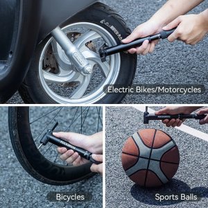 RockBros Pompka ręczna Rockbros 42320010001 do roweru + wkrętak - czarna 9