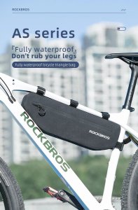 RockBros Sakwa rowerowa AS-043 na rzepy 3l - czarna 2