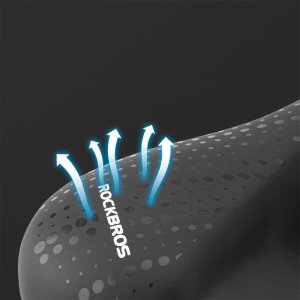 RockBros Siodełko rowerowe Rockbros 38218916002 MTB + lampka - czarne 3