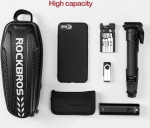 RockBros Torba rowerowa Rockbros B60 wodoszczelna na ramę - czarna 3