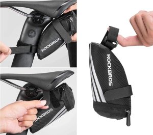 RockBros Torba rowerowa Rockbros C28 pod siodełko - czarna 4