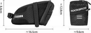 RockBros Torba rowerowa Rockbros C29-BK wodoodporna pod siodełko - czarna 4