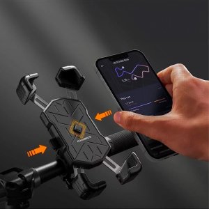RockBros Uchwyt na telefon Rockbros 25210030007 do motocyklu - czarny 5