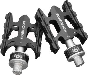 RockBros Zestaw pedałów Rockbros K320F-BK MTB ze stopu aluminium - czarne 1