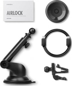 Ładowarka Energea ENERGEA uniwersalny uchwyt indukcyjny AirLock na kokpit/do kratki czarny/black 5