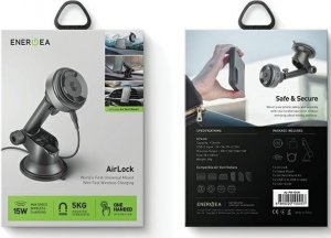 Ładowarka Energea ENERGEA uniwersalny uchwyt indukcyjny AirLock na kokpit/do kratki czarny/black 7