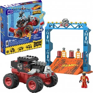 Mega Bloks Klocki Hot Wheels Monster Trucks Bone Shaker Kaskaderska sztuczka 11