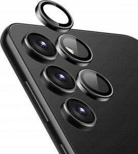 Crong Szkło hartowane na obiektyw aparatu Samsung Galaxy S24+ Czarne 1