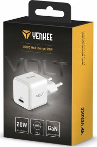 Ładowarka Yenkee Ładowarka sieciowa USB C 20W 3A Power Delivery 3.0 QC 3.0 Biała 2