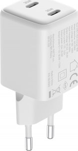 Ładowarka Yenkee Ładowarka sieciowa USB C 2x18W 3A Power delivery 3.0 QC3.0 Biała 5