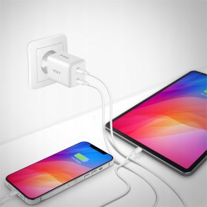 Ładowarka Yenkee Ładowarka sieciowa USB C 2x18W 3A Power delivery 3.0 QC3.0 Biała 6