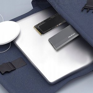 Kieszeń Qoltec Obudowa | kieszeń na dysk SSD M.2 | SATA | NGFF | USB-C | Super speed 6Gb/s | 2TB | Szara 3