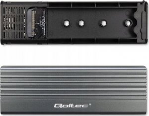 Kieszeń Qoltec Obudowa | kieszeń na dysk SSD M.2 | SATA | NGFF | USB-C | Super speed 6Gb/s | 2TB | Szara 4