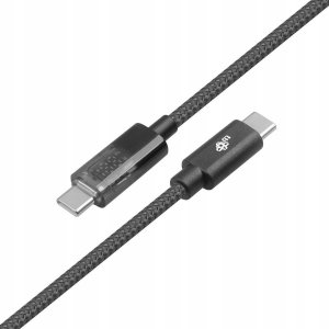 Kabel USB TB USB-C - USB-C 1 m Czarny (AKTBXKUCCIND10B) 3