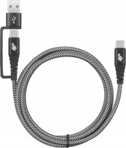Kabel USB TB USB-A + USB-C - USB-C 1.2 m Czarny (AKTBXKUCTOA120B) 5
