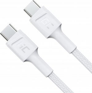 Kabel USB Green Cell USB-C - USB-C 1.2 m Biały (KABGC30W) 2