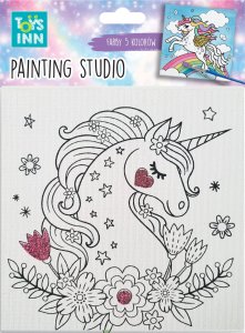 Stnux Zestaw do malowania Canvas Unicorn Kwiaty 1