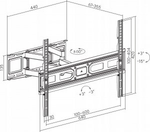 Maclean Uchwyt do TV MC-710N 6