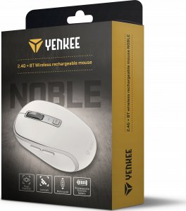 Mysz Yenkee Mysz bezprzewodowa DUAL WiFi+Bluetooth akumulator 5 przycisków 2