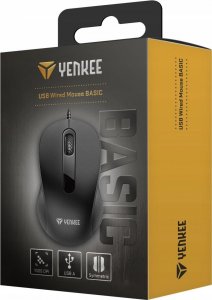 Mysz Yenkee Mysz przewodowa USB symetryczna 3 przyciski optyczna 1000DPI 4