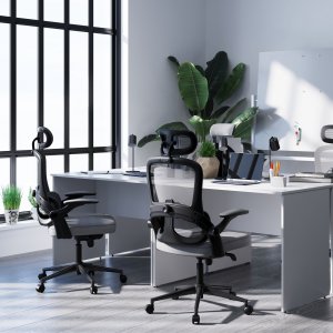 Krzesło biurowe Diablo Chairs V-Light Szare 14