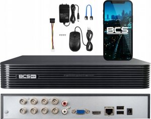 Rejestrator BCS REJESTRATOR AHD, HD-CVI, HD-TVI, CVBS, TCP/IP BCS-B-XVR0801(2.0) 8 KANAŁÓW BCS BASIC 1