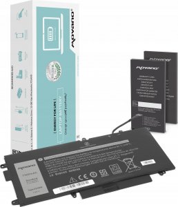 Bateria Movano Bateria K5XWW do Dell Latitude 5289 7390 2-in-1 - 7300mAh 1