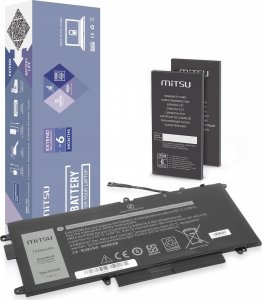 Bateria Mitsu Bateria K5XWW do Dell Latitude 5289 7390 2-in-1 - 7300mAh 1