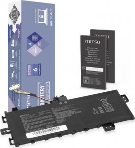 Bateria Mitsu Bateria B21N1818 C21N1818 do Asus VivoBook 15 A512 F512 R512 X512 1