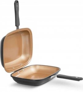 Patelnia MediaShop Patelnia dwustronna Livington Black Doubletta Basic 11