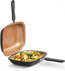 Patelnia MediaShop Patelnia dwustronna Livington Black Doubletta Basic 13