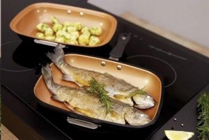 Patelnia MediaShop Patelnia dwustronna Livington Black Doubletta Basic 5