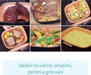 Patelnia MediaShop Patelnia dwustronna Livington Black Doubletta Basic 10