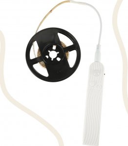 Taśma LED Taśma LED wodoodporna na baterie USB czujnik ruchu 1M zimny biały 5