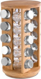 Stojak bambusowy na przyprawy ROTOR obrotowy 4