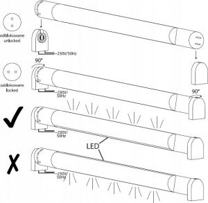 Świetlówka Ecolight Świetlówka LED 18W 120cm T8 G13 1800lm 4000K neutralna Glass Eco* EC79538 Eco Light* 9