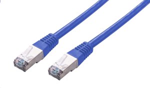 C-Tech C-TECH kabel patchcord Cat5e, FTP, modrý, 0,5m 1
