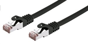 C-Tech C-TECH kabel patchcord Cat6, FTP, černý, 0,5m 1