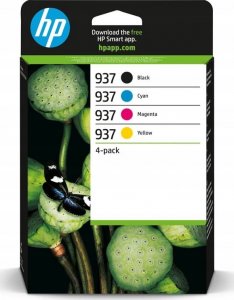 Tusz HP Zestaw 4 wkładów Ink HP 937 CMYK (6C400NE) 3