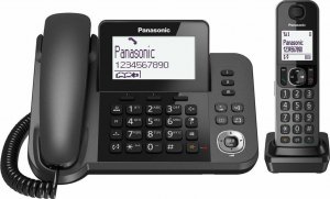 Telefon stacjonarny Panasonic Telefon Stacjonarny Panasonic KX-TGF310 Biały Czarny Szary 1