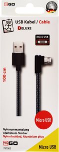 Kabel USB 2GO USB-B - micro-B 1 m Czarny (797005) 2