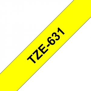 Brother Brother TZe-631 taśmy do etykietowania Czarny na żółtym 1