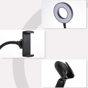 Lampa pierścieniowa ECOBOX LAMPA LED PIERŚCIENIOWA SELFIE RING MAKIJAŻ STATYW 2