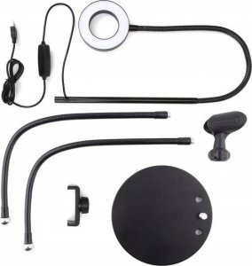 Lampa pierścieniowa ECOBOX LAMPA LED PIERŚCIENIOWA SELFIE RING MAKIJAŻ STATYW 4